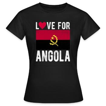 Angola Souvenir - T-shirt Femme - noir - Devant - AI Model Female 172 dark (172cm)