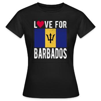 Souvenir de la Barbade - T-shirt Femme - noir - Devant - AI Model Female 172 dark (172cm)