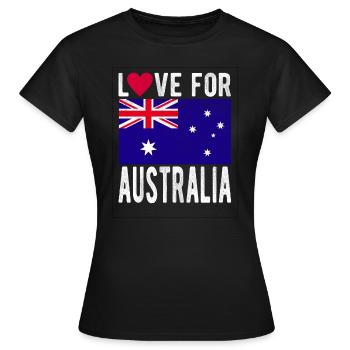 Australien Souvenir - Frauen T-Shirt - Schwarz - Vorne - AI Model Female 172 dark (172cm)