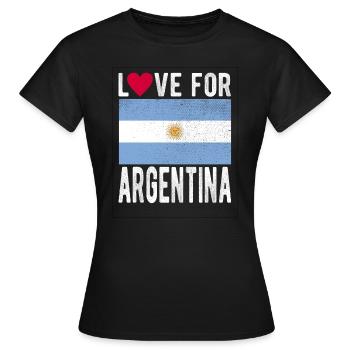 Argentine Souvenir - T-shirt Femme - noir - Devant - AI Model Female 172 dark (172cm)