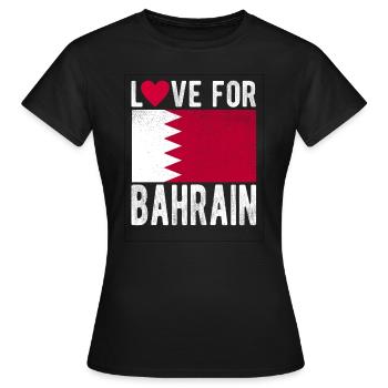 Souvenir de Bahreïn - T-shirt Femme - noir - Devant - AI Model Female 172 dark (172cm)