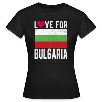 Bulgarie Souvenir - T-shirt Femme - noir - Devant - AI Model Female 172 dark (172cm)