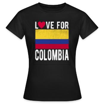 Colombie Souvenir - T-shirt Femme - noir - Devant - AI Model Female 172 dark (172cm)