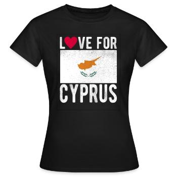 Souvenir de Chypre - T-shirt Femme - noir - Devant - AI Model Female 172 dark (172cm)