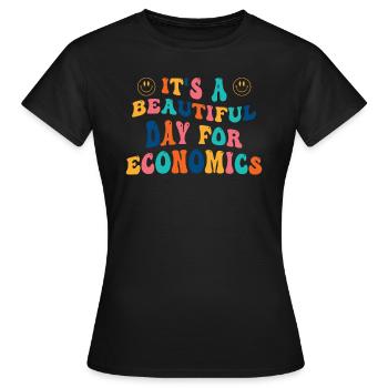 Wirtschaft Studiengang Beruf - Frauen T-Shirt - Schwarz - Vorne - AI Model Female 172 dark (172cm)