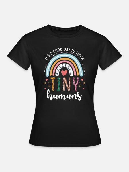Grundschullehrerin Regenbogen - Frauen T-Shirt - Schwarz