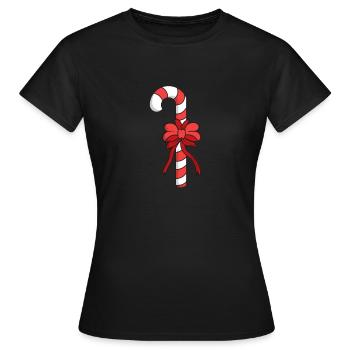 Zuckerstange Süßigkeit - Frauen T-Shirt - Schwarz - Vorne - AI Model Female 172 dark (172cm)