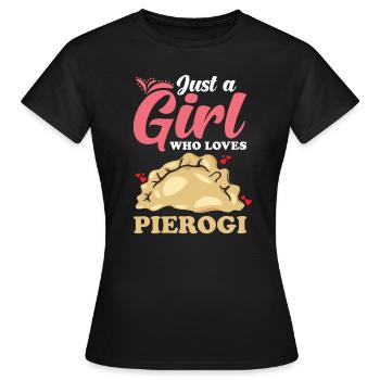 Boulettes Pierogi - T-shirt Femme - noir - Devant - AI Model Female 172 dark (172cm)