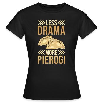 Boulettes Pierogi - T-shirt Femme - noir - Devant - AI Model Female 172 dark (172cm)