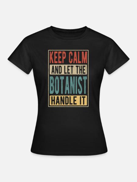 Botaniker Retro Geschenk - Frauen T-Shirt - Schwarz