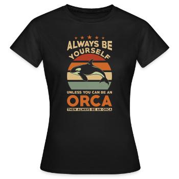 Orque Whale Dicton - T-shirt Femme - noir - Devant - AI Model Female 172 dark (172cm)