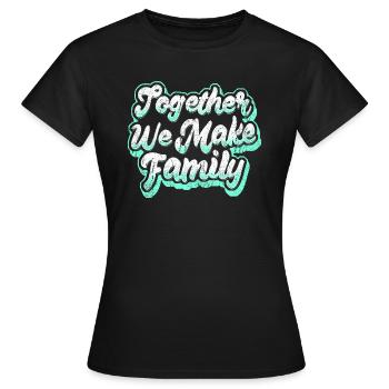 Famille Dire Inspiration - T-shirt Femme - noir - Devant - AI Model Female 172 dark (172cm)