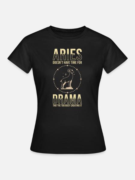 Widder Sternzeichen Astrologie Horoskop Widder - Frauen T-Shirt - Schwarz