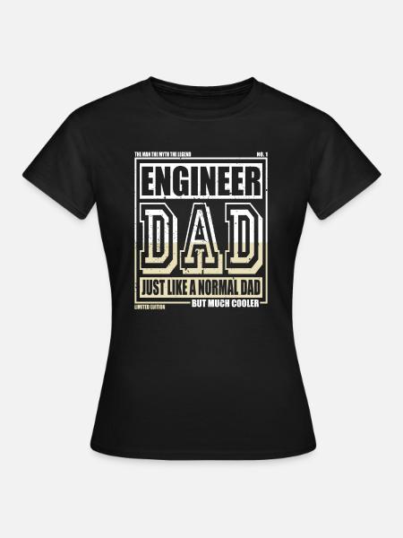 Ingenieur Papa Geschenk - Frauen T-Shirt - Schwarz