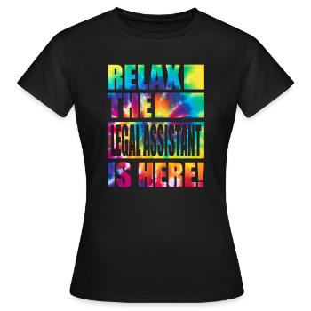 Legal Assistant Lustiger Spruch - Frauen T-Shirt - Schwarz - Vorne - AI Model Female 172 dark (172cm)