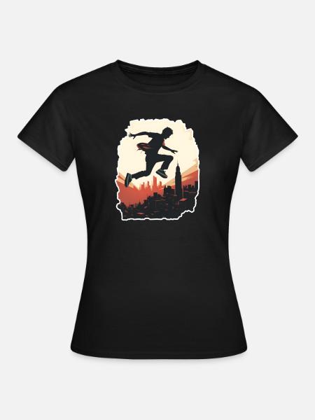 Parkour Freerunning - Frauen T-Shirt - Schwarz