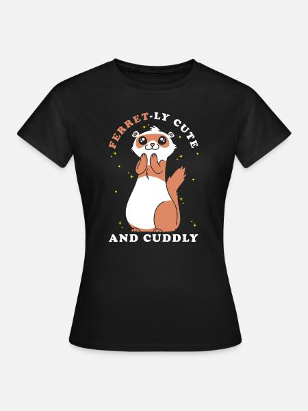 Frettchen Geschenk für Frettchen Besitzer - Frauen T-Shirt - Schwarz