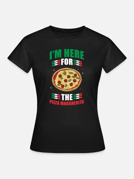 Pizza Margherita - Frauen T-Shirt - Schwarz