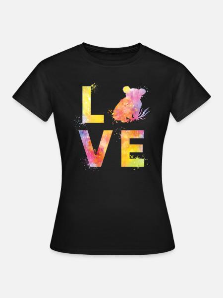 Koala liebe - Frauen T-Shirt - Schwarz