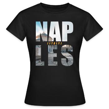 Naples Italy Souvenir - Women's T-Shirt - black - Front - AI Model Female 172 dark (172cm)