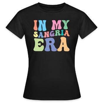 Sangria Retro Groovy In My - T-shirt Femme - noir - Devant - AI Model Female 172 dark (172cm)