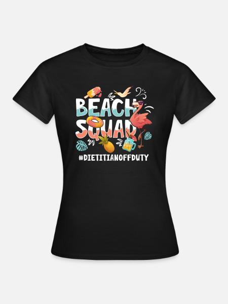 Ernährungsberater Vacation Beach Group - Frauen T-Shirt - Schwarz