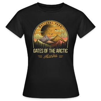 Parc national de Test - T-shirt Femme - noir - Devant - AI Model Female 172 dark (172cm)