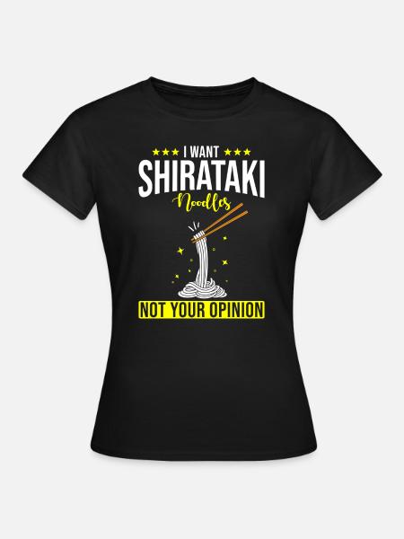 Shiritaki Nudeln - Frauen T-Shirt - Schwarz