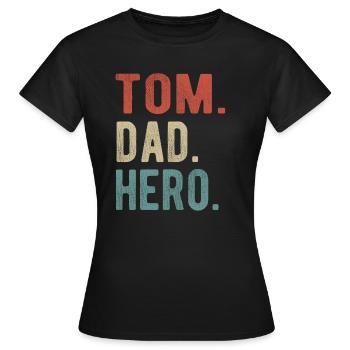 Tom Papa Héros - T-shirt Femme - noir - Devant - AI Model Female 172 dark (172cm)