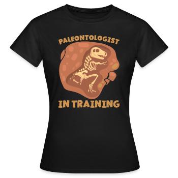 Paléontologue en formation Paléontologie du futur - T-shirt Femme - noir - Devant - AI Model Female 172 dark (172cm)