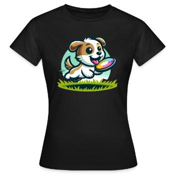 Agilité canine - T-shirt Femme - noir - Devant - AI Model Female 172 dark (172cm)