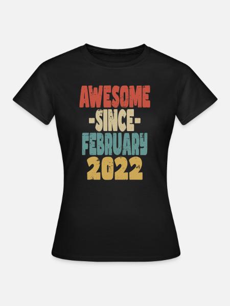 Fantastischer Februar 2022 - Frauen T-Shirt - Schwarz