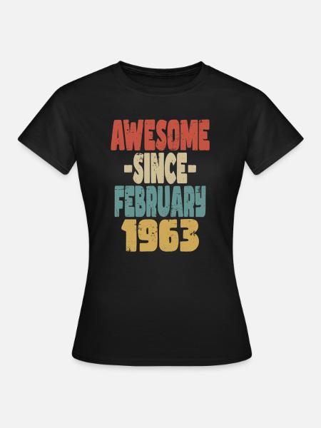 Fantastischer Februar 1963 - Frauen T-Shirt - Schwarz