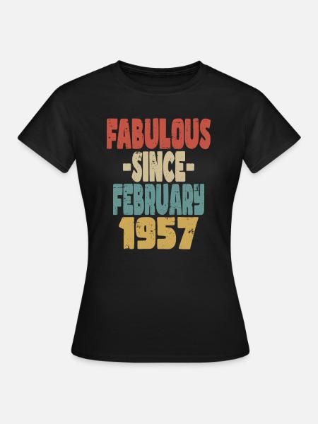 Fabelhafter Februar 1957 - Frauen T-Shirt - Schwarz