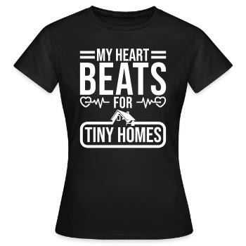 Tiny House and Tiny Home Design for Owners - Women's T-Shirt - black - Front - AI Model Female 172 dark (172cm)