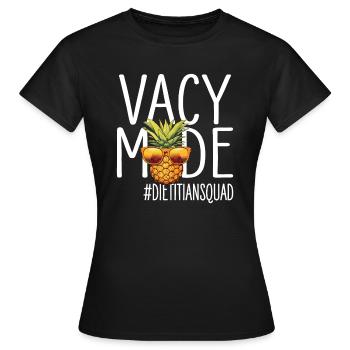 Diététicien Vacances Mode Vacy Diététicien - T-shirt Femme - noir - Devant - AI Model Female 172 dark (172cm)