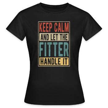 Cadeau rétro Fitter - T-shirt Femme - noir - Devant - AI Model Female 172 dark (172cm)