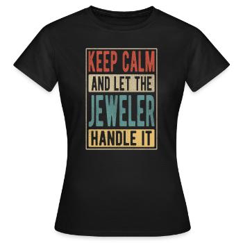 Jeweler Retro Gift - Women's T-Shirt - black - Front - AI Model Female 172 dark (172cm)