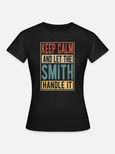 Smith Retro Geschenk - Dame-T-shirt - sort
