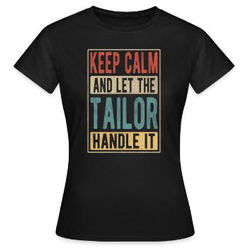 Tailor Retro Gift - Women's T-Shirt - black - Front - AI Model Female 172 dark (172cm)