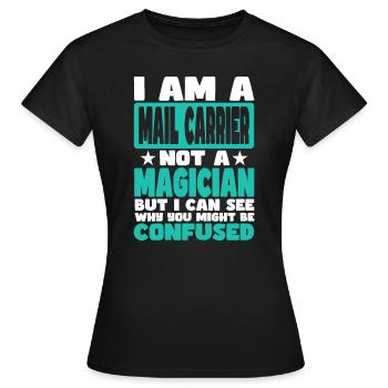 Mail Carrier - Women's T-Shirt - black - Front - AI Model Female 172 dark (172cm)