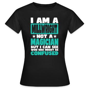 Chantier - T-shirt Femme - noir - Devant - AI Model Female 172 dark (172cm)