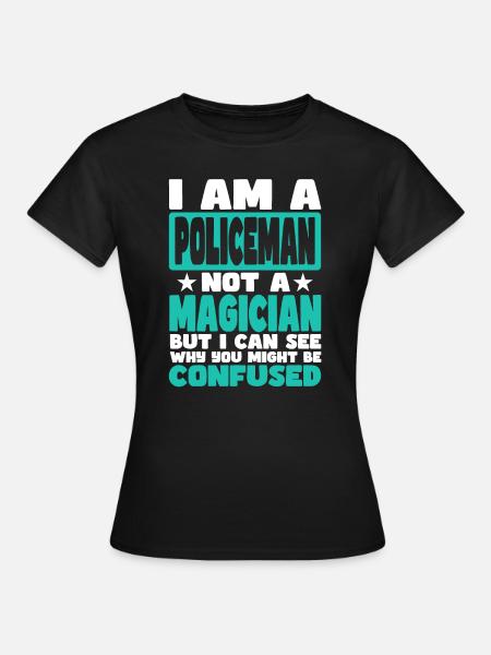 Polizist - Frauen T-Shirt - Schwarz