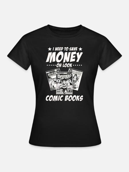 Comic-Sammler - Frauen T-Shirt - Schwarz