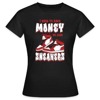 Collectionneur de baskets - T-shirt Femme - noir - Devant - AI Model Female 172 dark (172cm)