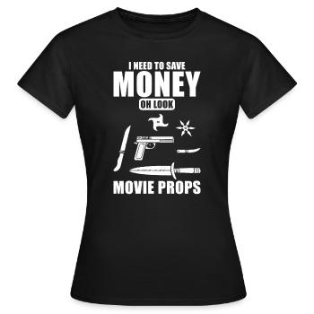 Movie Memorabilia Movie Props Collector - Women's T-Shirt - black - Front - AI Model Female 172 dark (172cm)