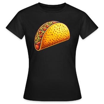 Taco Schale - Frauen T-Shirt - Schwarz - Vorne - AI Model Female 172 dark (172cm)