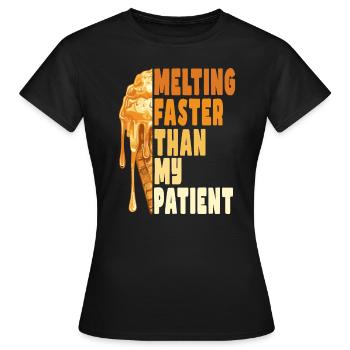Fondre plus vite que ma patience - T-shirt Femme - noir - Devant - AI Model Female 172 dark (172cm)