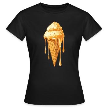 Fused Ice Cream Miracle - Women's T-Shirt - black - Front - AI Model Female 172 dark (172cm)