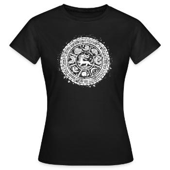 Dieu Maya Mythologie Maya Itzamna - T-shirt Femme - noir - Devant - AI Model Female 172 dark (172cm)